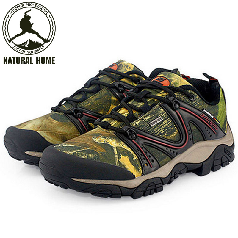 leather camping hunting shoes Brand tactical mens outdoors mountain hiking boot military trekking boots sports genuine
