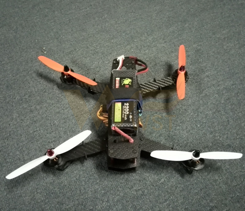 WST DIY FPV mini drone Q250 quadcopter H250 frame cc3d MT1806 2204 2300KV motor 12A ESC