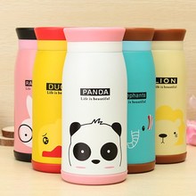 New Arrival 350ml Lovely Cute Animal Cartoon Stainless Steel Vacuum Flasks Thermoses Insulated Mug Warm Water Cup
