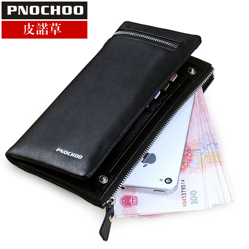 2014 women  long design  genuine leather card holder multifunctional multi card holder male  lovers hasp zipper mobile wallet
