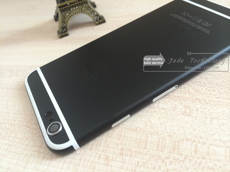 iphone 6 black houisng with white strip color 008