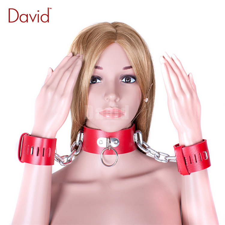 http://g02.a.alicdn.com/kf/HTB11ilHKXXXXXXAXFXXq6xXFXXXj/David-Red-Leather-Heavy-font-b-Metal-b-font-Chain-Lockable-Collar-Handcuffs-Positioning-Gear-Slave.jpg