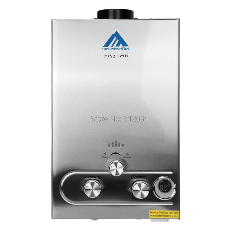 BRAND NEW 8L GAS TANKLESS INSTANT HOT WATER HEATER LPG STAINLESS
