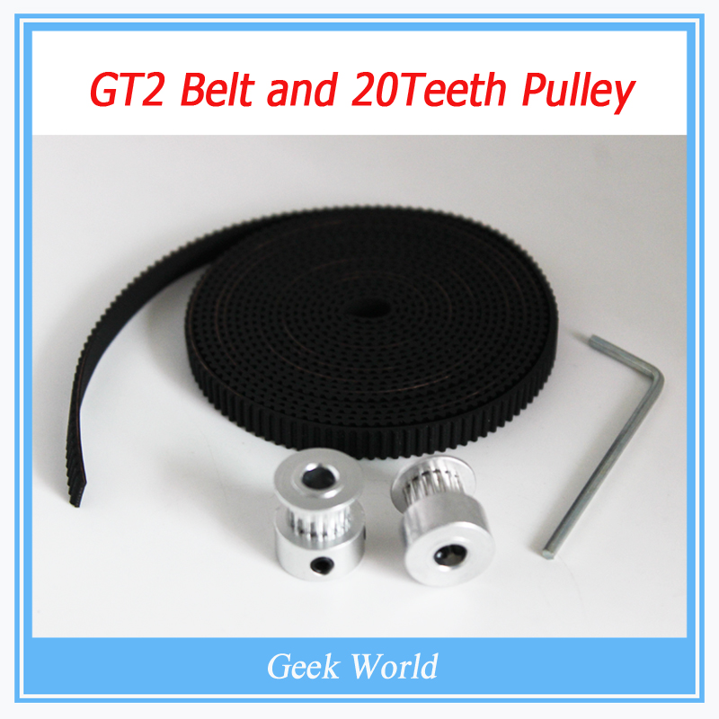   2 . 20-GT2-6 GT2   2  GT2-6mm GT2    3d- ( 4xM3   1 xAllen  ) BT0060-3D