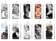 Mobile Phone Cases 2016 Marilyn Monroe Design Plastic White Hard Case For IPHONE4 4S Free Shipping