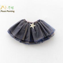 Moon Morning Girls Skirt Summer Star Fantasia Kids Tutu Brand Design Children Clothes Ballet 2T~10T Flower Costumes