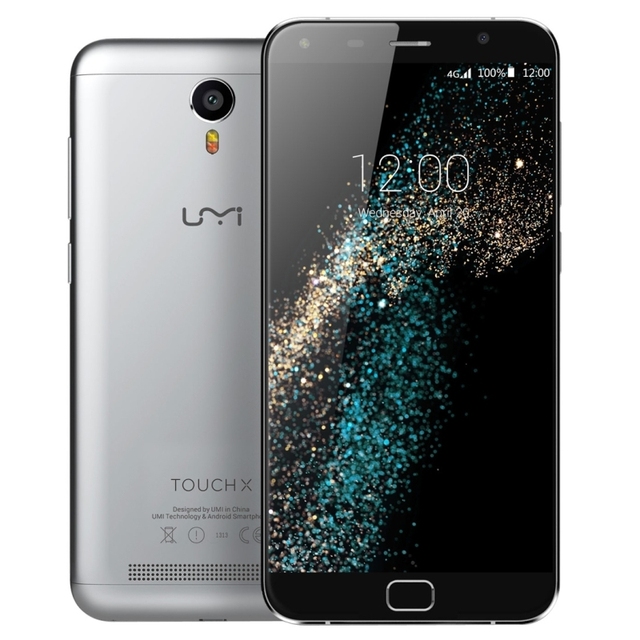 Original UMI TOUCH X 5.5 inch 2.5D LTPS FHD Screen Android 6.0 MT6735A Quad Core 4G Smartphone Front Fingerprint 4000mAh Battery