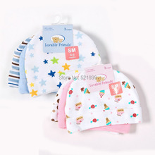 3pcs/lot Baby Hats Luvable Friends Pink/Blue Star Printed Baby Hats & Caps for Newborn Baby Accessories