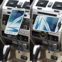 Phone holder Car Cigarette Lighter Charger for General HTC Samsung Galaxy S2 S3 S4  Lenovo P6