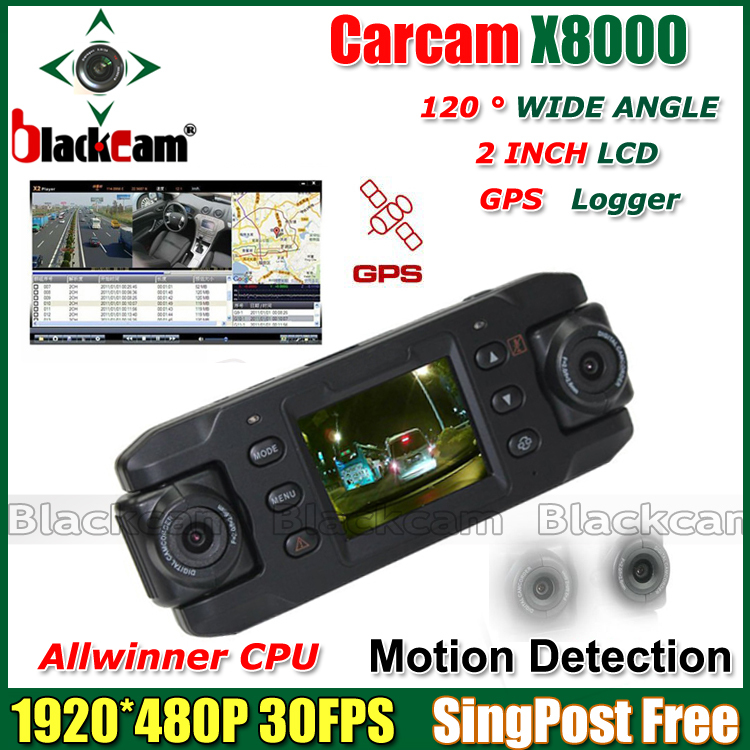 Carcam x8000 gps       g- + hdmi usb + 2    singapost