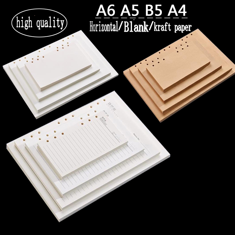 A5 / B5 / A4 / A6 replacement inner core inside pages notebook Filler