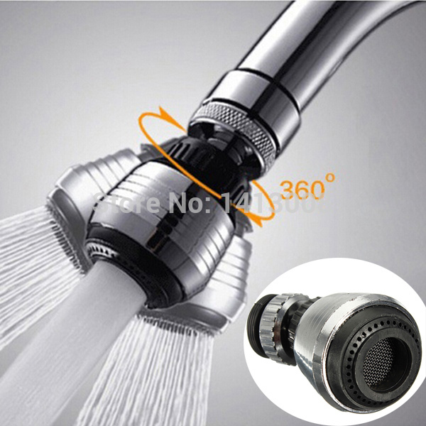 360 Degree Water Bubbler Swivel Head Saving Tap Faucet Aerator Connector Diffuser Nozzle Filter Mesh Adapter