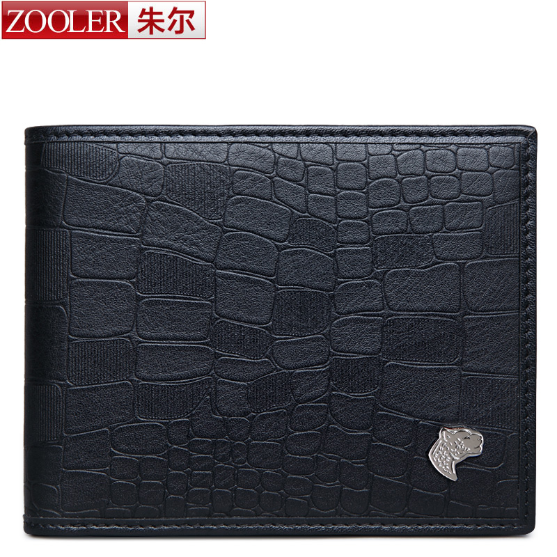 ZOOLER 100% genuine leather wallet for men top quality men wallets luxury,dollar price short style male purse,carteira masculina