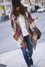 Free Shipping New Fashion Brand Winter Quality Ladies Scarf Large Multi-Coloured Checked Plaid Tartan Wrap Shawl Pashmina Gift