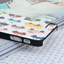 hot sale lureme brand lovely colorful compact car Printing Phone Case for apple iphone 5 5s
