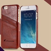 Business Style Luxury Leather Case For Apple Iphone 6 4.7inch Fashion Wallet Card Holder Wax Phone Pouch Cover For Iphone6