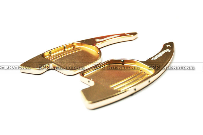 Aluminium AUDI Paddle Shift Switch Gold (2)_1
