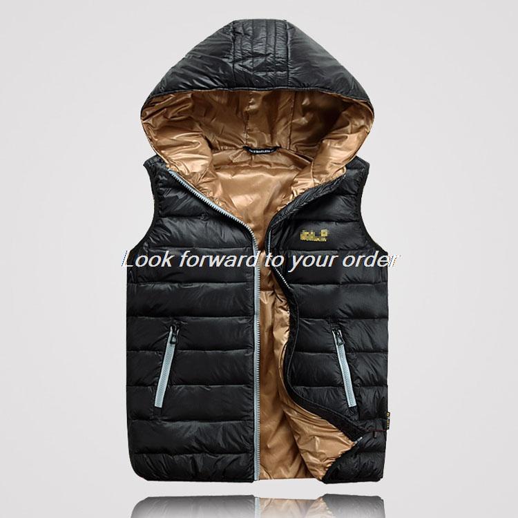 New arrivals Men s fashion down waistcoat winter down vest outdoor casual jacket free shipping