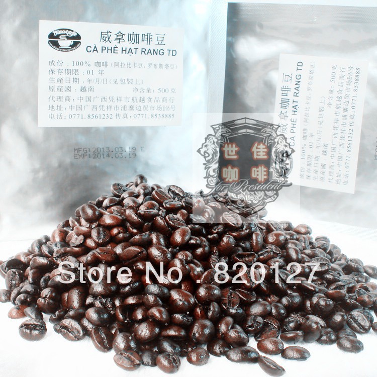 500g High Quality Vietnam Wei Take Vinacafe Charcoal Baked Coffee beans roasted coffee 500g bag