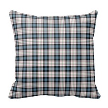 Curly Clan Ferguson Dress Blue font b Tartan b font Throw Pillow Case Size 45x45cm Free