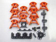 2set/lot !!reprap rostock kossel mini k800 3D Printer Injection Molding parts 2020 aluminum profile for delta 3d printer