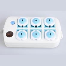 6pcs lot pack Child Baby Kids Electric Socket Security Plastic Safety Safe Lock Cover Plug Two