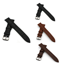 Alta calidad del cuero genuino reloj de la correa 18 mm 20 mm 22 mm 24 mm correas de hombre correa en diferentes colores