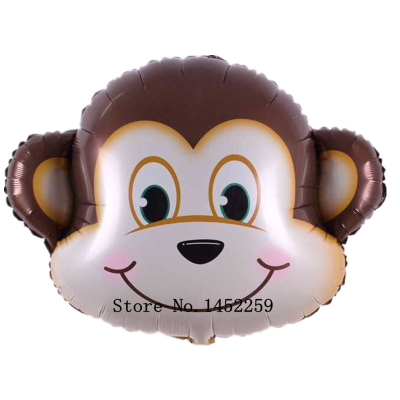 1pcs new 30 inch aluminum monkey head of children's toys balloon balloons birthday party decoration