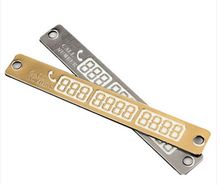 Temporary Parking Card Luminous Phone Number Card Plate For Mitsubishi ASX Lancer Lada seat mazda 2