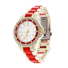 2016 New Casual Watch Geneva Quartz Watches Women Analog Rhinestone Crystal WristWatch Relogio Reloj