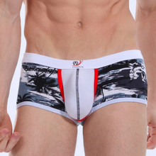 Men’s underwear printing low waist underpants sexy modal sexy men boxers 2001PJ