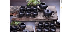 Yixing tea set kung fu tea black stone tea tray tea sea