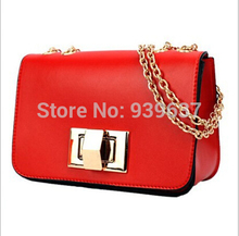 Free shipping 2016 new hot handbag fashion chain bag handbags women candy color cute small bag Messenger Bag