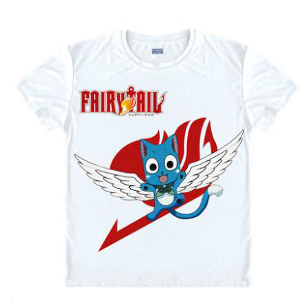 2016 Rushed Limited Freeshipping Casual Broadcloth Cotton Bamboo Fiber O neck Japanese Anime Fairy Tail Clothing