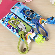 for Iphone6S 6G 6S plus mobile phone shell stitch PoPeyes three piece ring bracket cartoon pendant protective sleeve