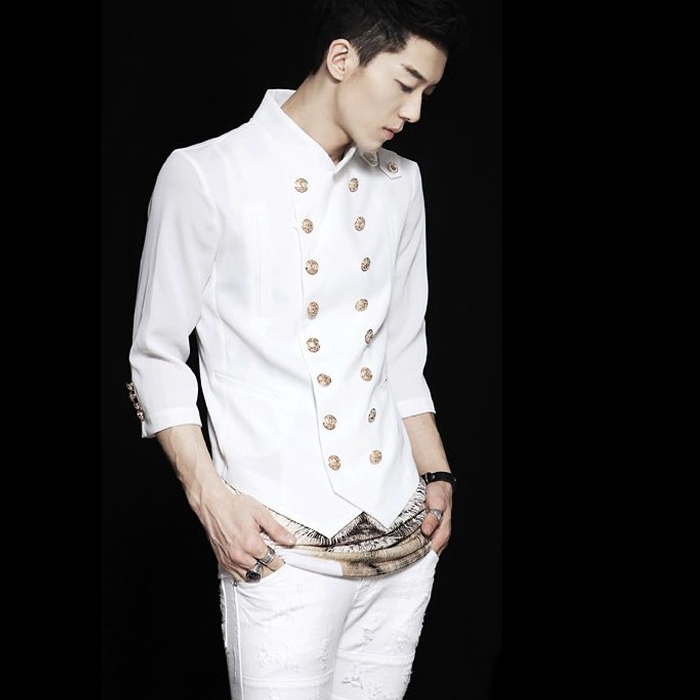 2015 male autumn and winter small suit jacket slim personality male suit