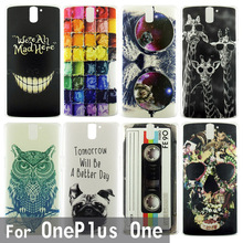 Case For Oneplus One Colorful Transparent Printing Drawing Phone Protect Cover For 1 Phone Fashion Plastic