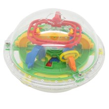 Toys 3D Spherical Maze Intellect Ball Balance Game and Puzzle Toy (75 Barriers ) Educational Training Tools VB913 P
