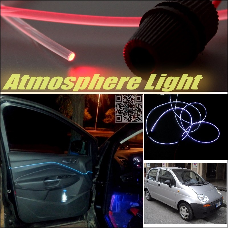 Car Atmosphere Light Fiber Optic Band For Daewoo Matiz FSO Formosa Furiosa Interior Refit No Dizzling Cab Inside DIY Air light