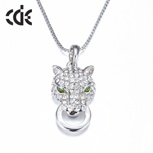 2016 New Fashion Jewelry Charms Choker Necklace High Quality Unique Design Green Eyes Leopard Chain Necklace For Woman P0500