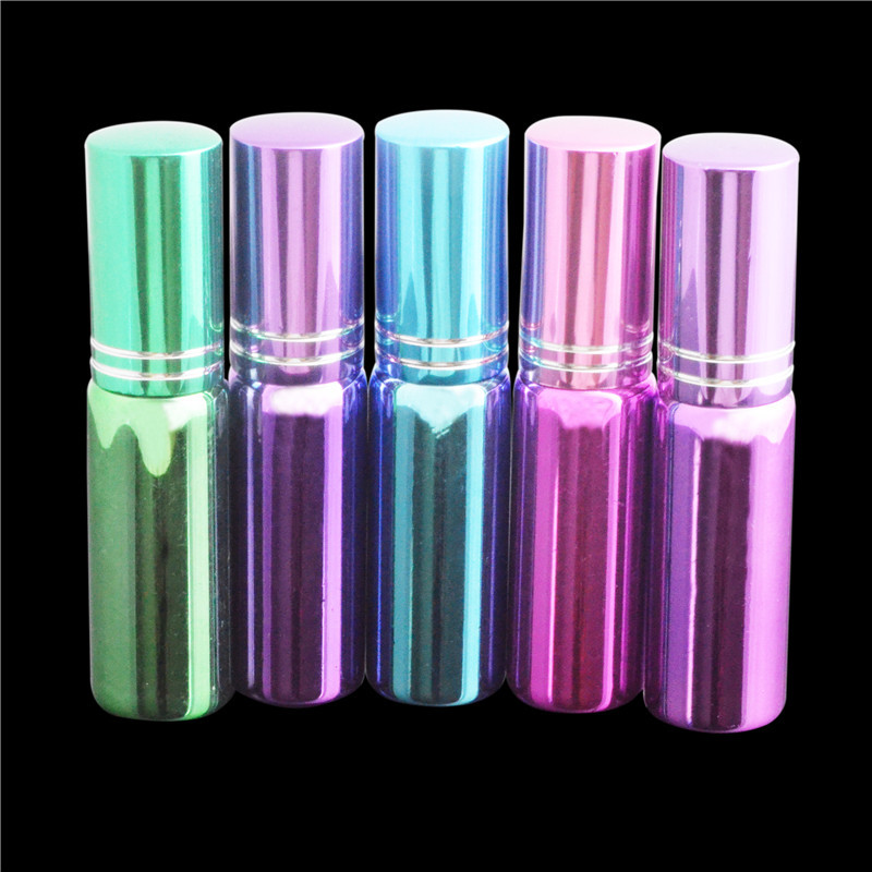 Wholesale 500pcs/lot 10 ML Mini Small Empty Glass Empty Roll On Roller Bottles For Essential Oils Frosted Free Shipping