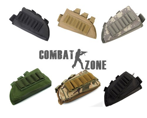Гаджет  Outdoor Military Camoflage High Quality Nylon Rifle Stock Ammo Pouch Bag with Cheek Leather Pad ACU CP 12 Color Free Shipping None Спорт и развлечения