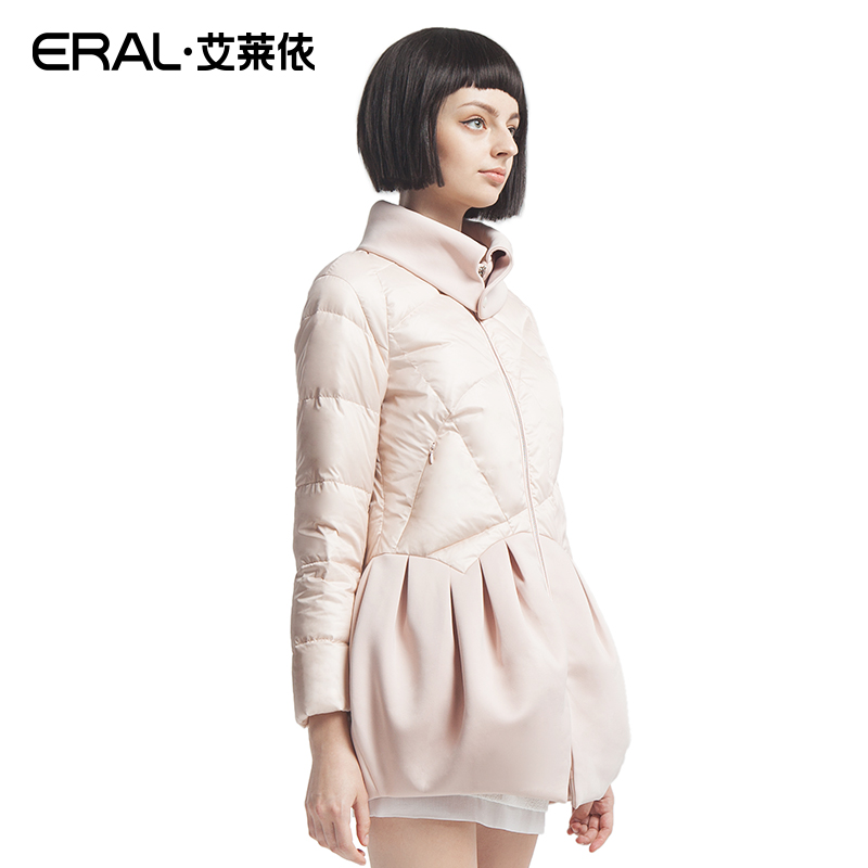 ERAL 2015 Women's Slim Stand Collar Lantern Skirt Long Down Coat Jacket Outerwear Female Down Jacket Plus Size  ERAL6015D