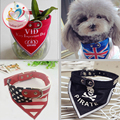 New arrivals hot various pattern Pets Dogs cats Neck Scarf Collar Adjustable Puppy dog Bandana Pet