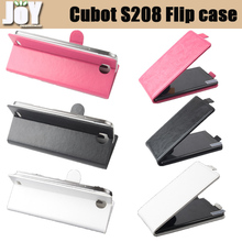 Free shipping New 2014 mobile phone case & bag PU leather case Cubot S208 Flip cover mobile phone accessories three colors