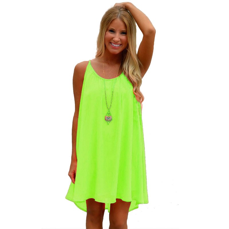 Summer dress 2015 chiffon female women dress hollow out summer vestidos sundress plus size women clothing robe beach dresses (24)