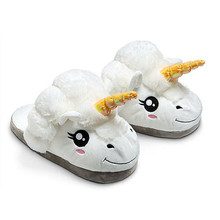Unicorn Slippers Cotton Home Slippers Pantufa De Homem Creative Funny Soft Plush Chausson Licorne Home Shoes