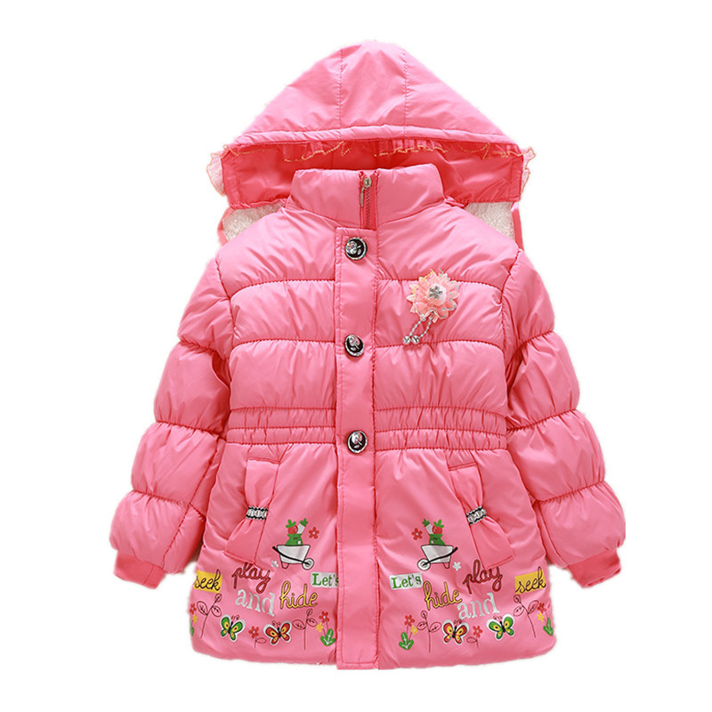 Kids Girl Jackets Children Outerwear 2015 Winter C...