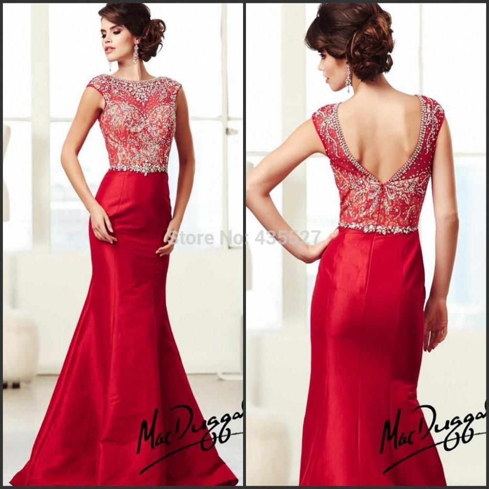 vestidos de noche 2016 rojos
