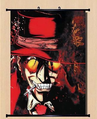 Home Decor Japanese Anime Wall poster Scroll Hellsing Alucard Cosplay Art 01